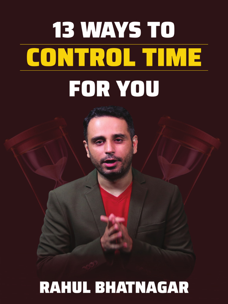 13 ways to control time for you pdf time management professional