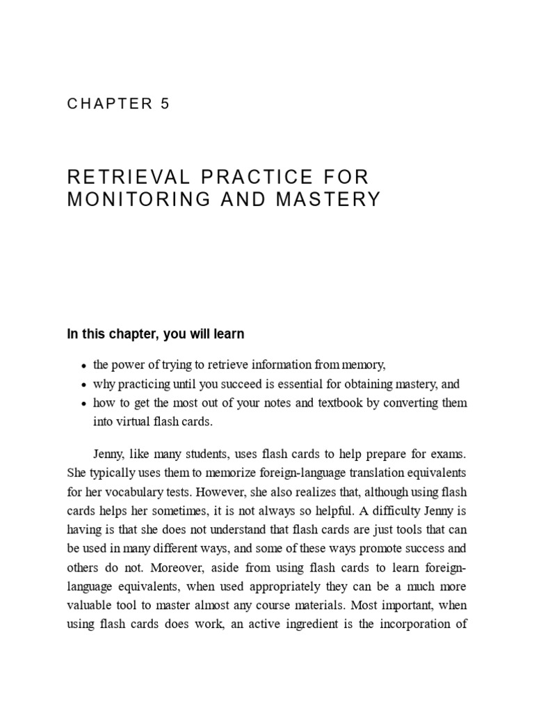 Study Like A Champ 121-145 | PDF | Recall (Memory) | Memory