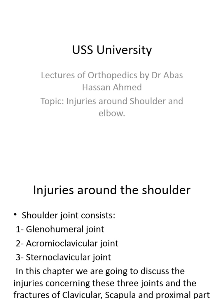 Shoulder Injuries | PDF | Shoulder | Musculoskeletal Disorders