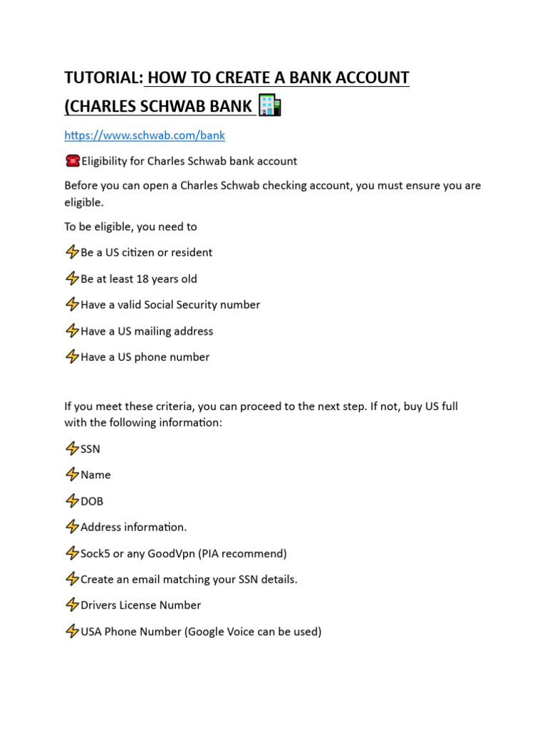 Charles Schwab Create Ira Account