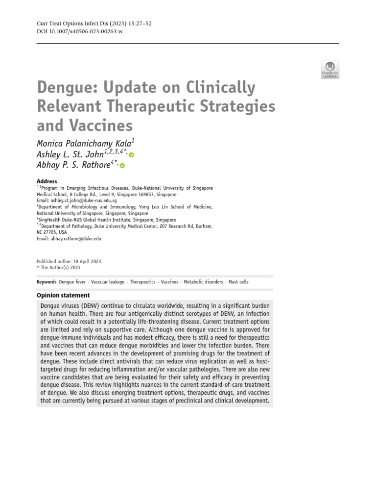 Dengue40506 2023 article 263 pdf tree of life biology medicine