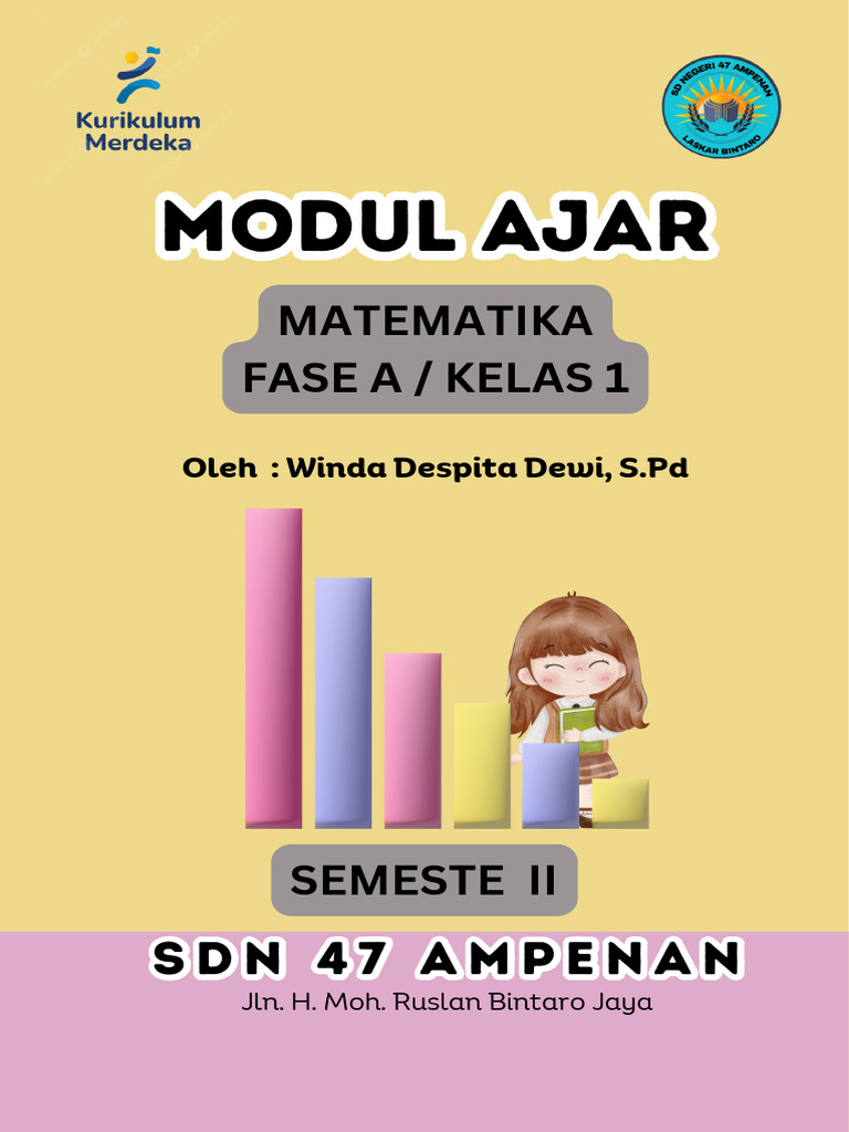 Modul Ajar Matematika Kelas 1 SD | PDF | Karier & Perkembangan