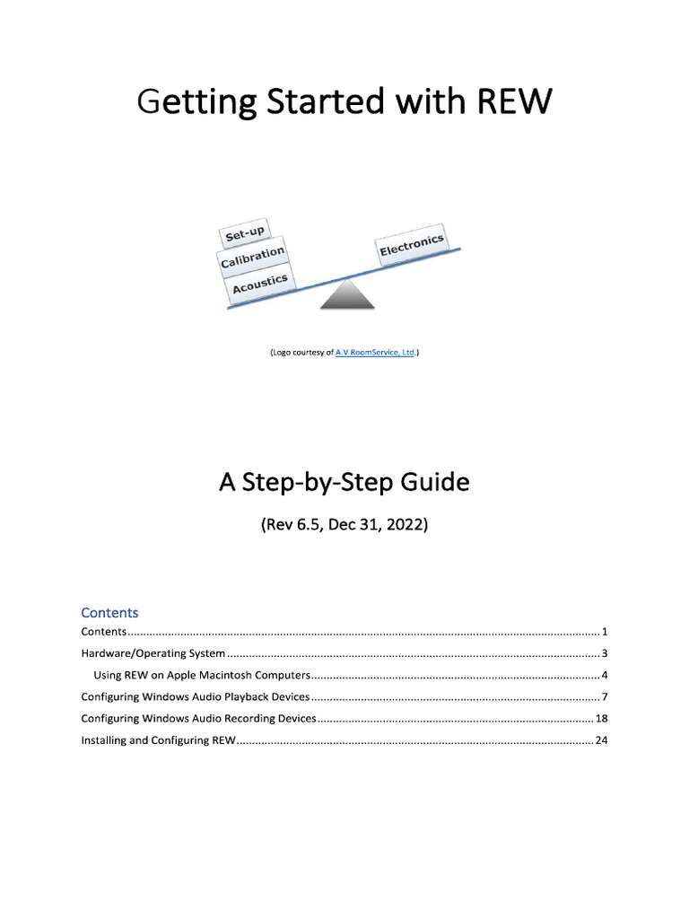 REW 101 HTS Getting Started | PDF