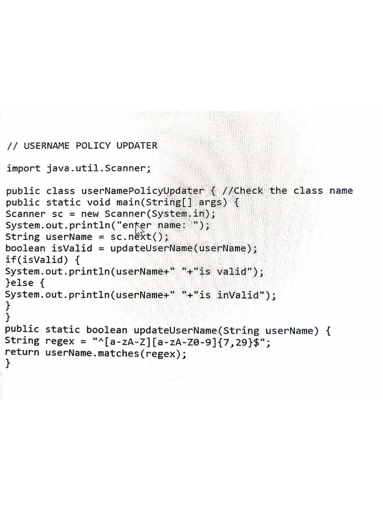 Username Policy Updater | PDF