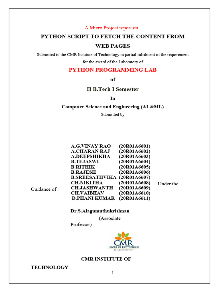 Python Script To Fetch The Content From Web Pages | PDF | Web Server ...