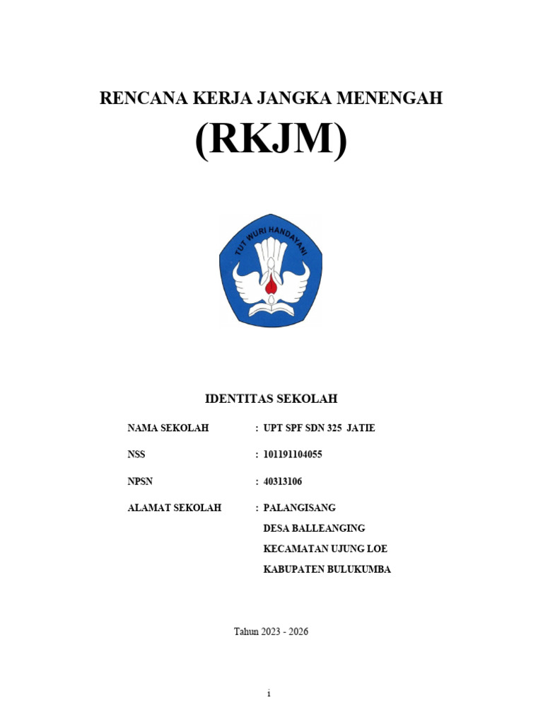 RKJM 2023-2026 UPT SPF SDN 325 Jatie | PDF | Karier & Perkembangan | Bisnis