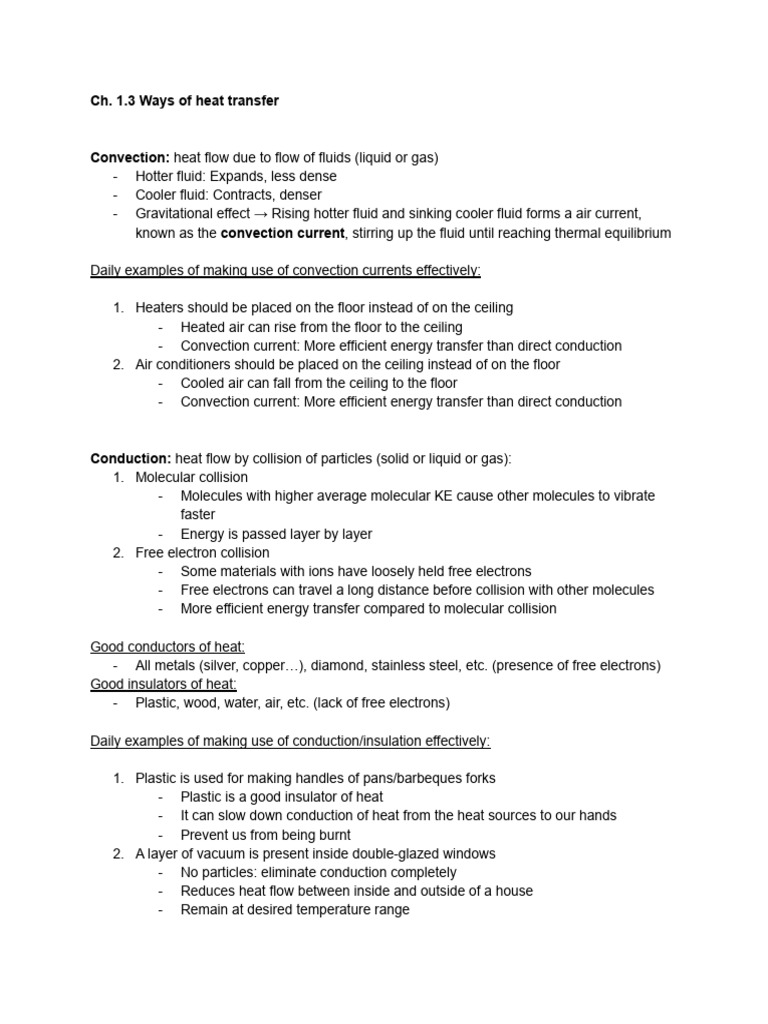 Physics Notes Ch1 3 Pdf Electromagnetic Radiation Heat Transfer
