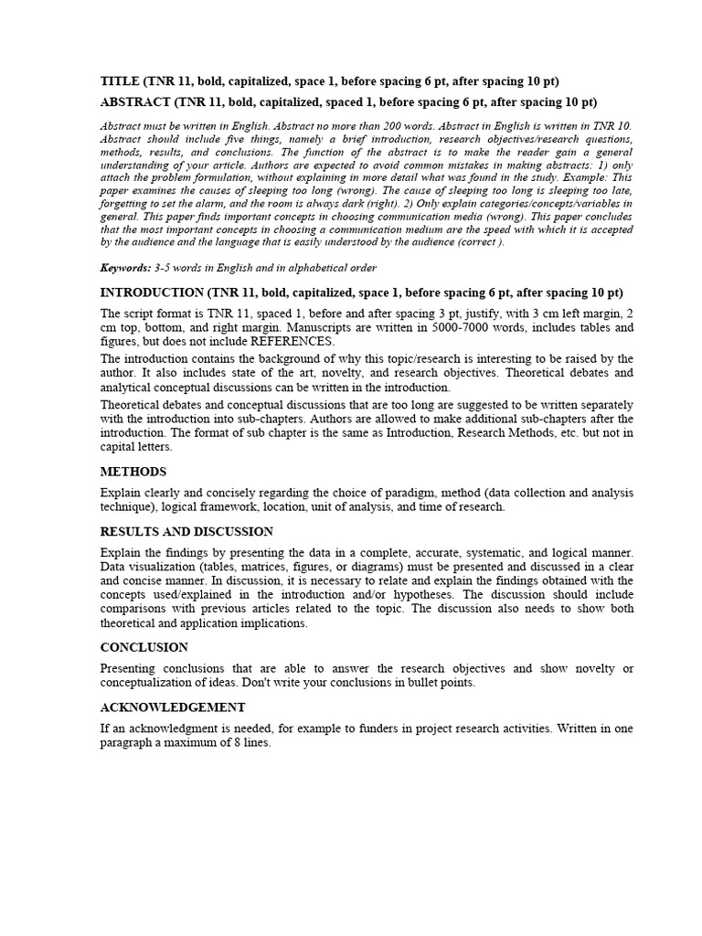 Guidelines for Writing Academic Abstracts | PDF | Abstract (Summary ...