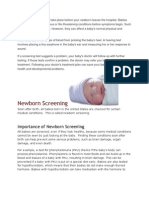 Importance of Newborn Screening