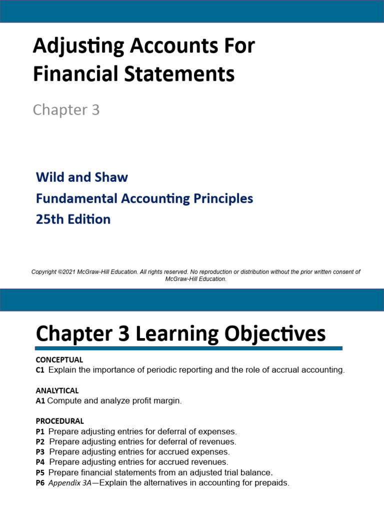 Adjusting Accounts and Preparing Financial Statements - ch03 - PPT ...
