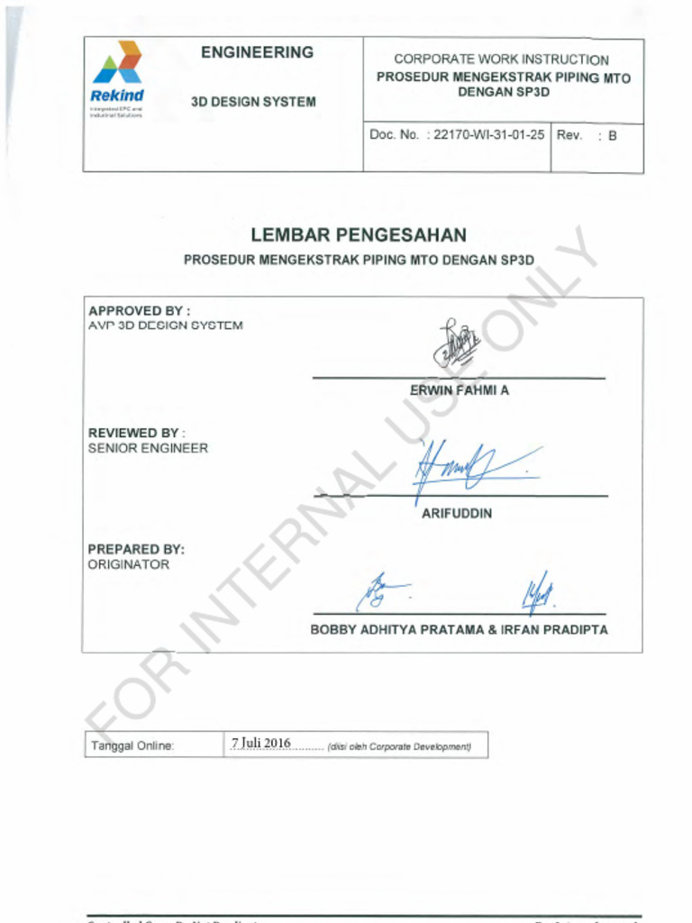 WI 31 01 25 B Extract MTO | PDF