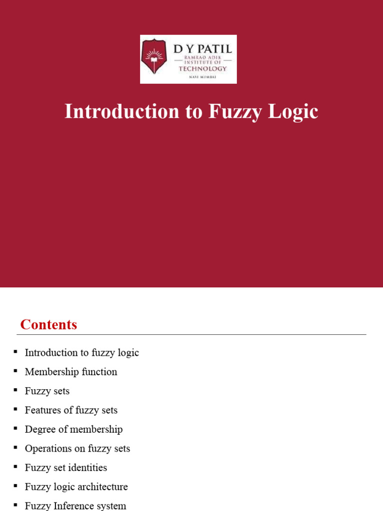 AI Module5 Fuzzylogic Week10 | PDF | Fuzzy Logic | Logic