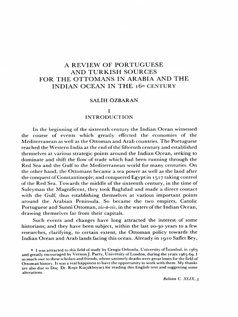 Ottoman and Portuguese Trade in 16th Century | PDF | Persian Gulf