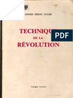 Ahmed Sékou Touré Technique de La Révolution Tome XVIII Imprimerie
