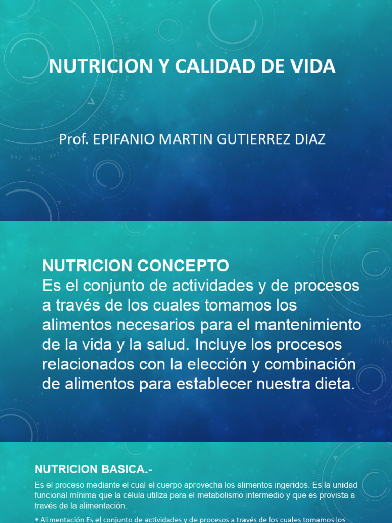 Nutricion y Calidad de Vida | Descargar gratis PDF | Nutrición | Dieta ...