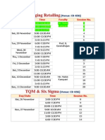 Schedule