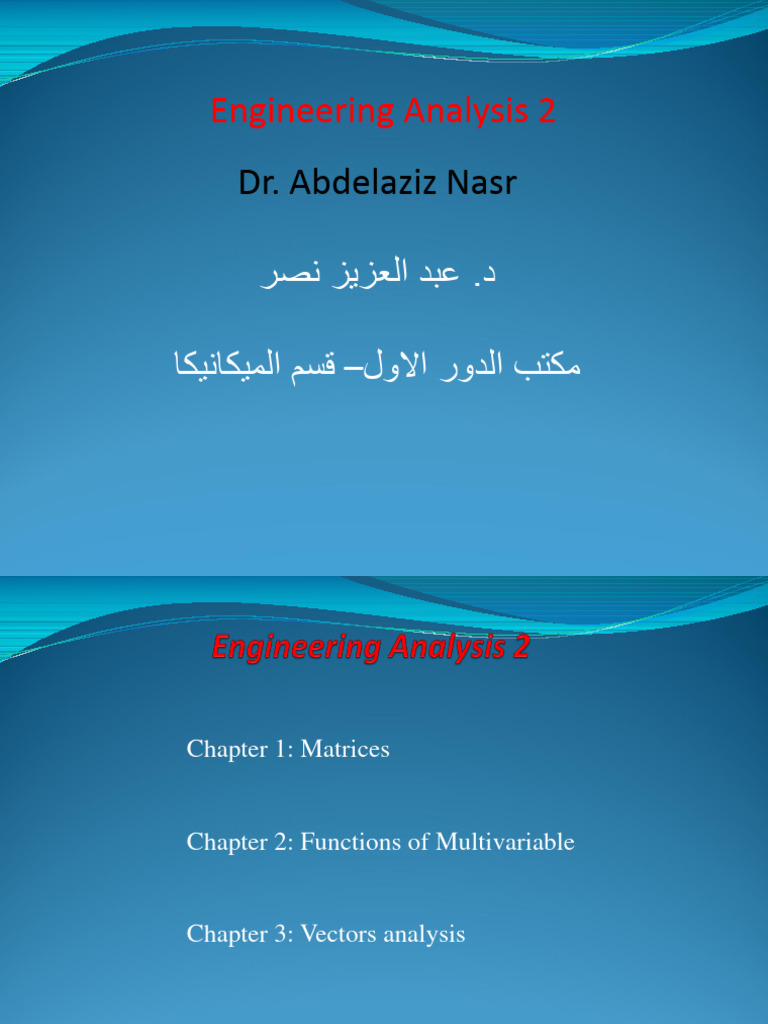 Engineering Matrices Guide | PDF | Matrix (Mathematics) | Abstract Algebra