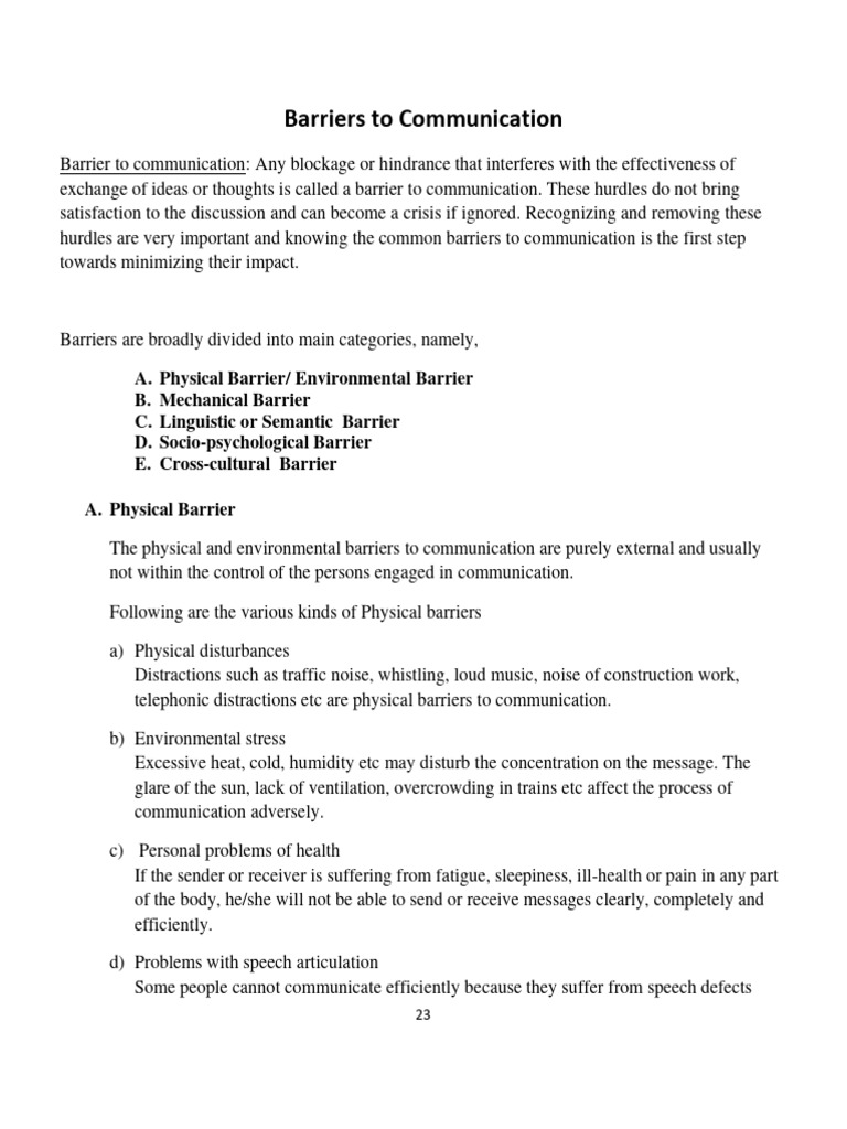 BARRIERS TO COMMUNICATION SCHOLARLY ARTICLES visual data 2