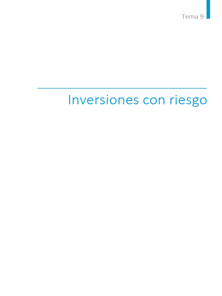 Inversiones y Riesgos Financieros | PDF | Modelo de fijación de precios ...