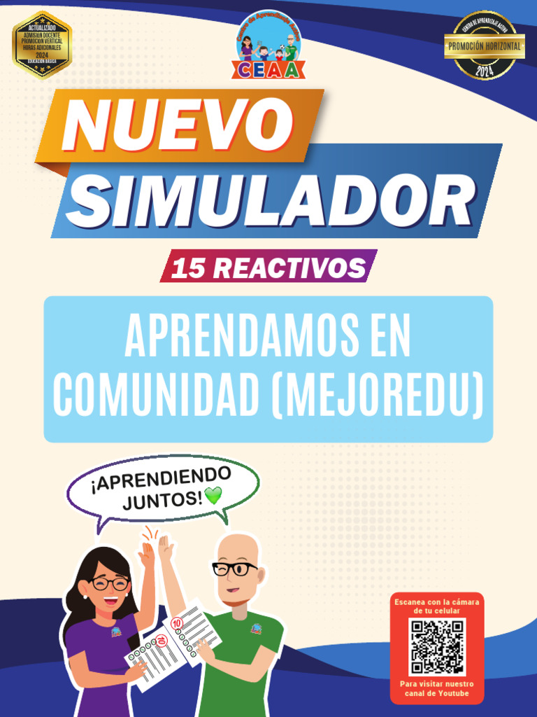 Simulador para Admisión Docente 2024 | PDF | Aprendizaje | Maestros