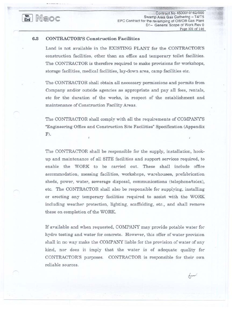 Scope of Work P 101 To 146 | PDF