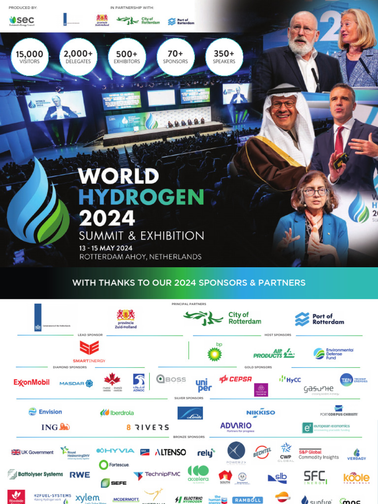 World Hydrogen 2024 Summit Overview | PDF | Climate Change Mitigation ...