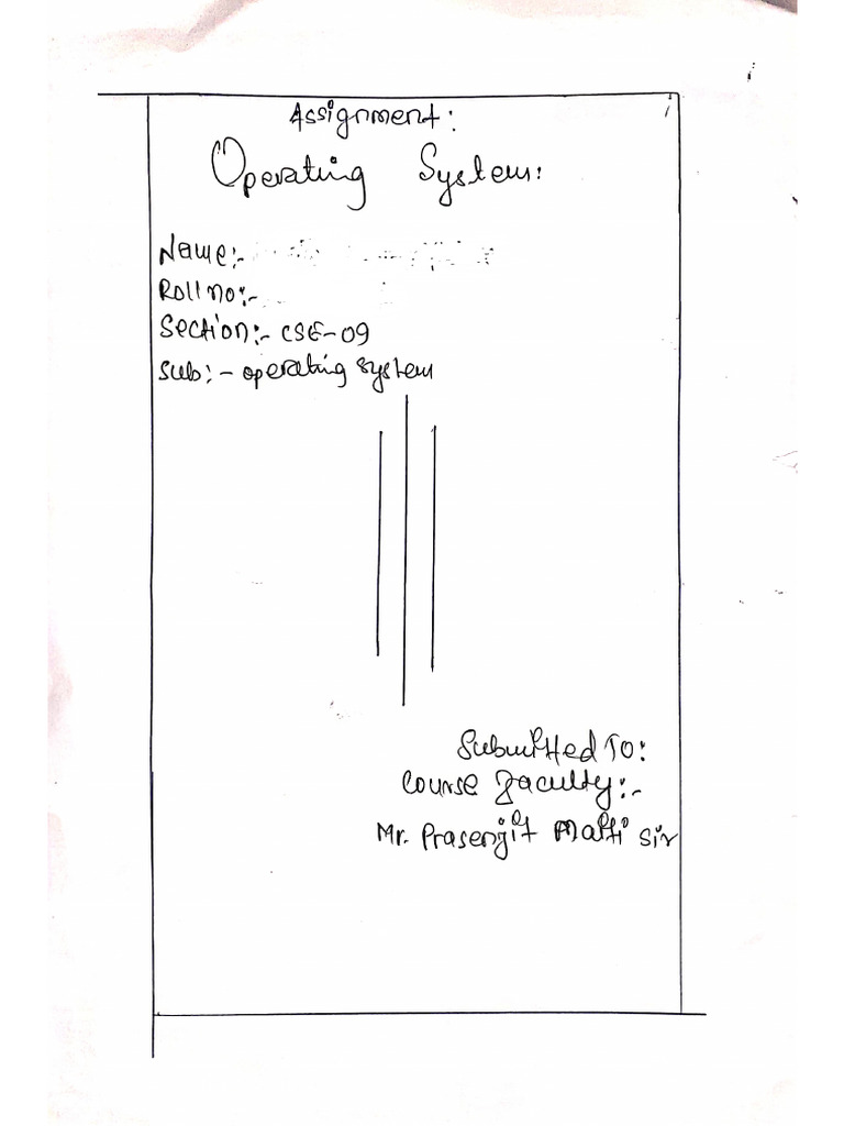 Os Assignment | PDF