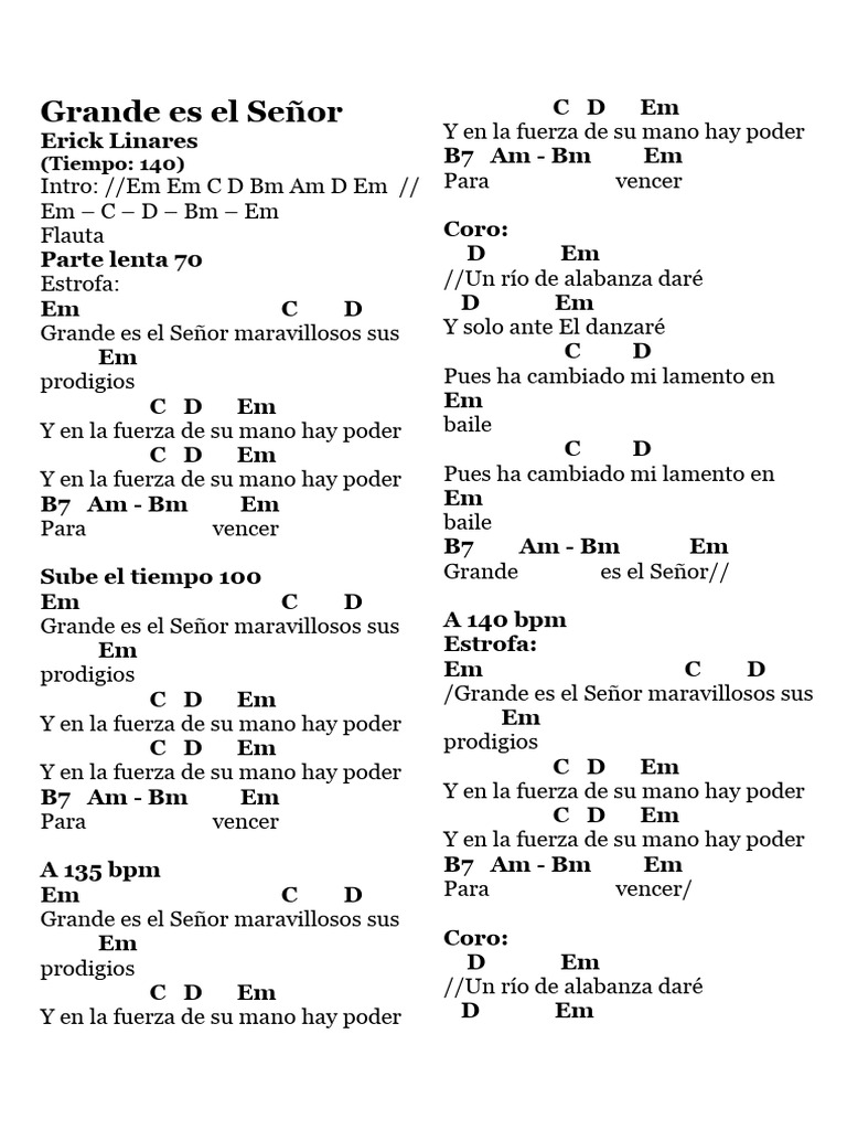 Grande Es El Señor Pdf