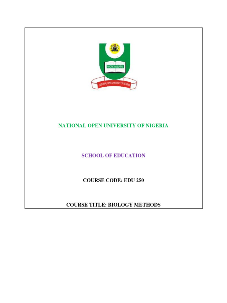 Biology Teaching Methods Course Guide | PDF | Lecture | Experiment