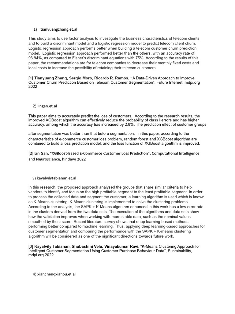 Lit Review | PDF | Support Vector Machine | Cluster Analysis
