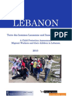 A Child Protection Assessment: Migrant Workers and Their Children in Lebanon