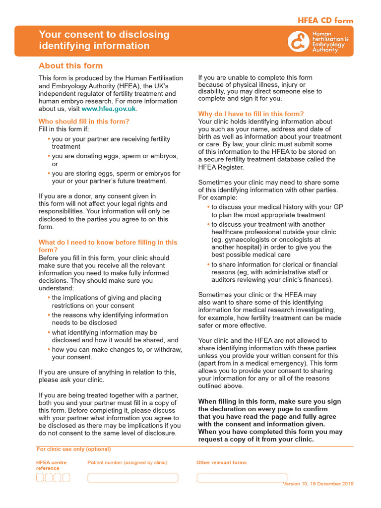 Consent To Disclose FEMALE | PDF | Informed Consent | Health Care