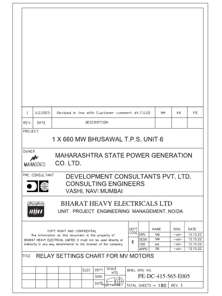 PE DC 415 565 E005 Motor Relay Settings | PDF | Computer Engineering ...