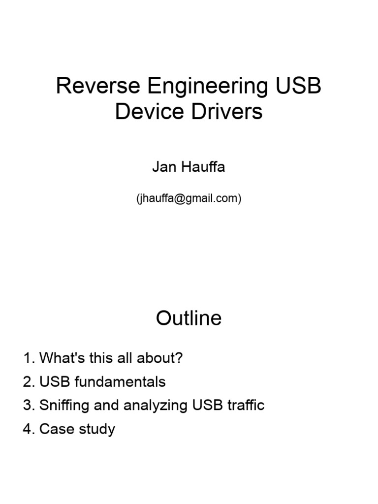 Reverse Engineering HyperVCam USB Drivers | PDF | Usb | Device Driver