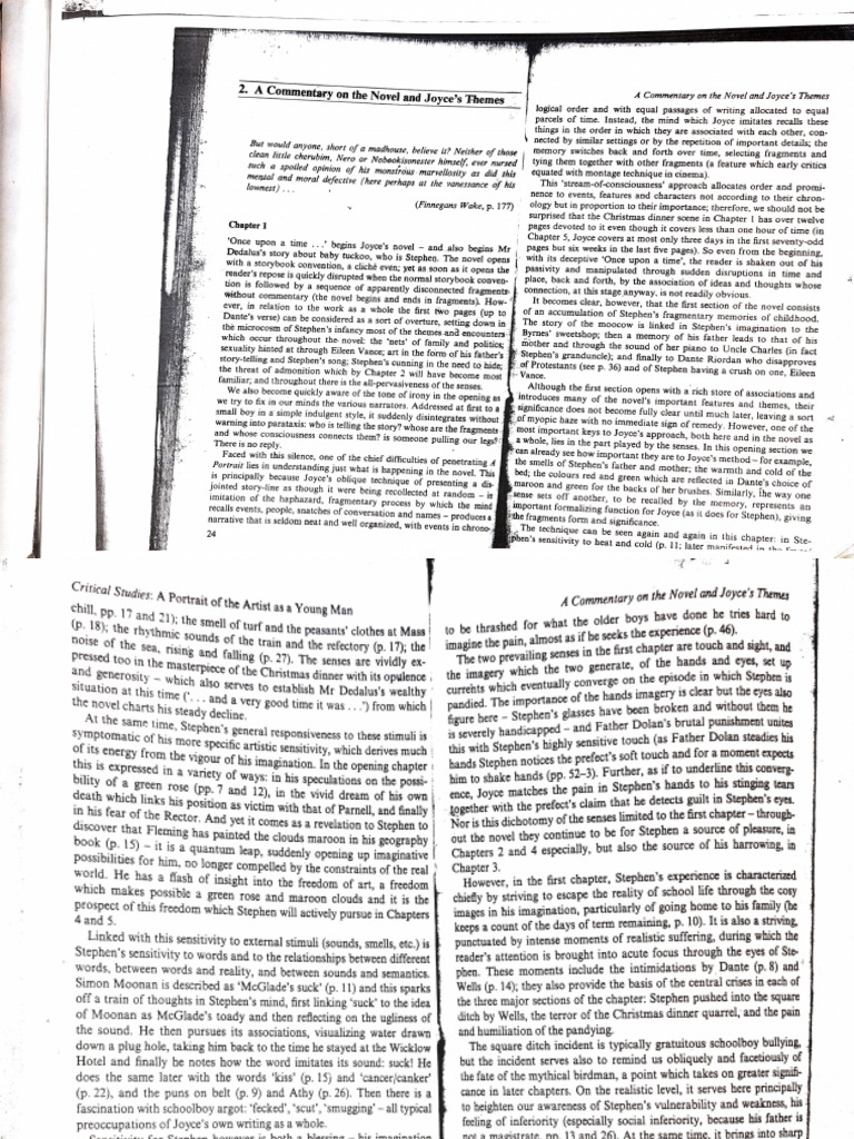 Joyce's Stream of Consciousness Analysis | PDF | James Joyce