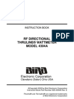 RF Directional Thruline® Wattmeter MODEL 4304A: Instruction Book