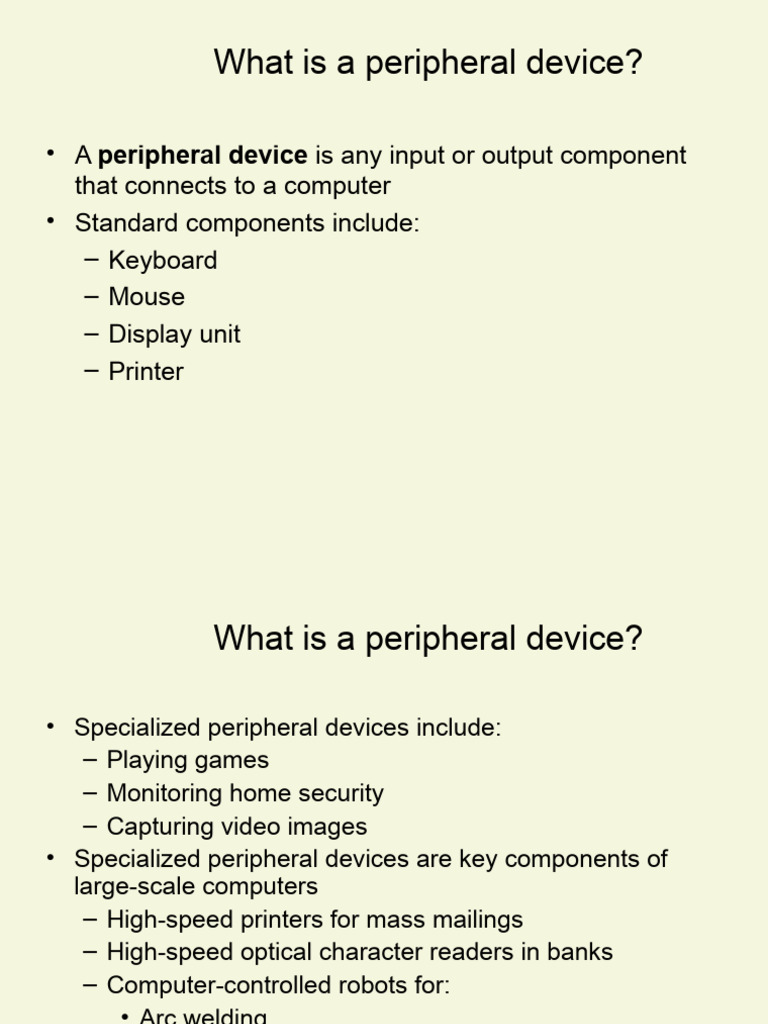 Understanding Peripheral Devices | PDF | Computer Data Storage | Hertz