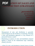 Integration of Sales and Distribution Strategies Final 2003