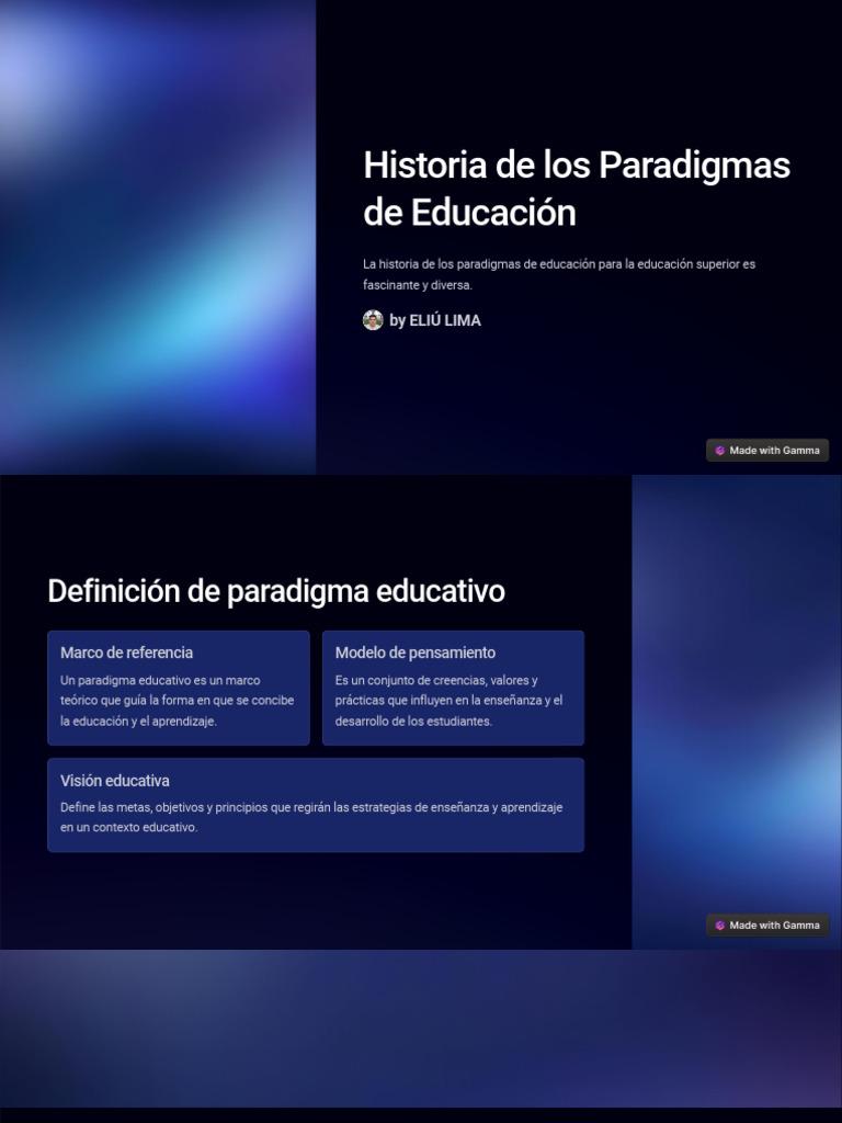 Evolución de Paradigmas Educativos | PDF | Aprendizaje | Paradigma