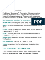 The Touch of The Physician: Outward Sign or Signal, Family Crest, Primary Trait
