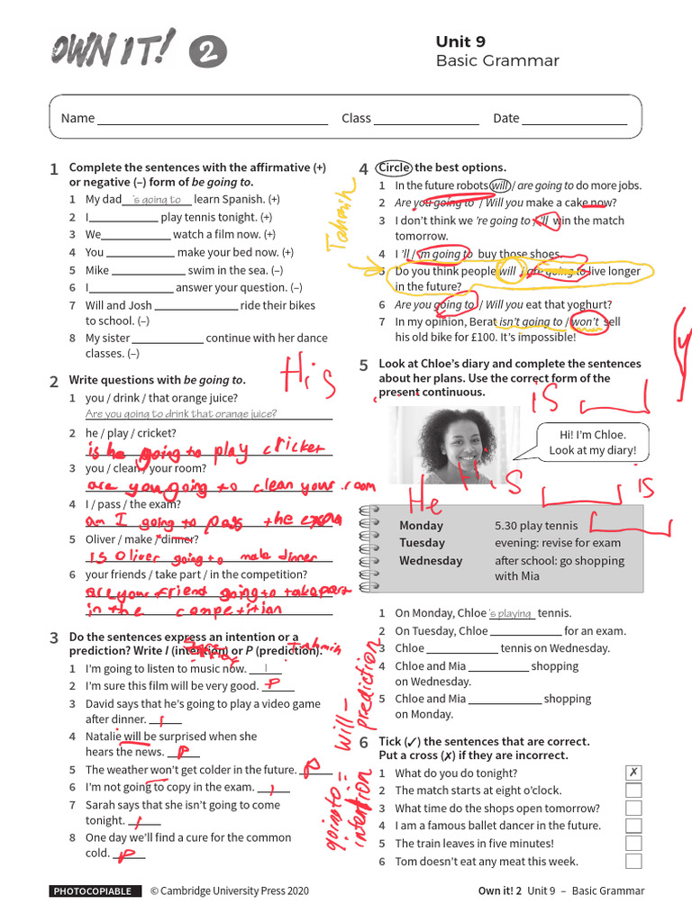 Basic Grammar Unit9 Without Answers | PDF