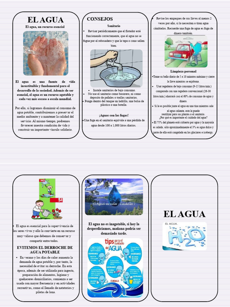 Consejos para Cuidar el Agua en Casa | PDF | Agua | Ciencias de la Tierra