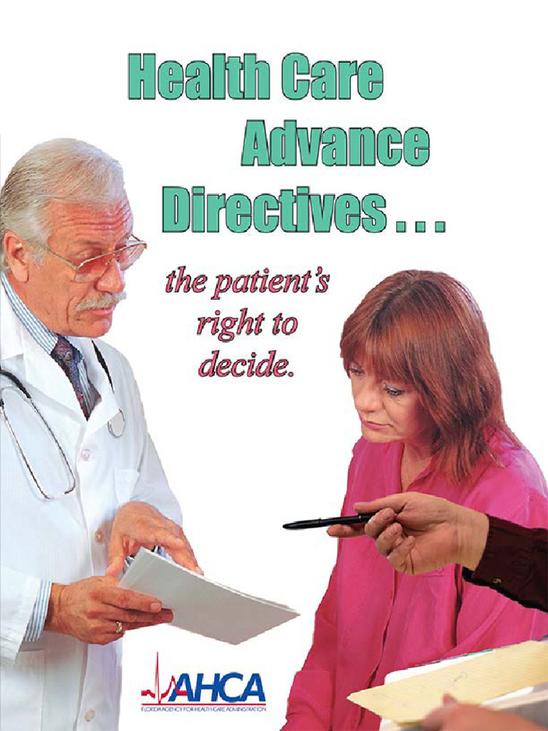 Health Care Advance Directives English Pdf Health Care Social
