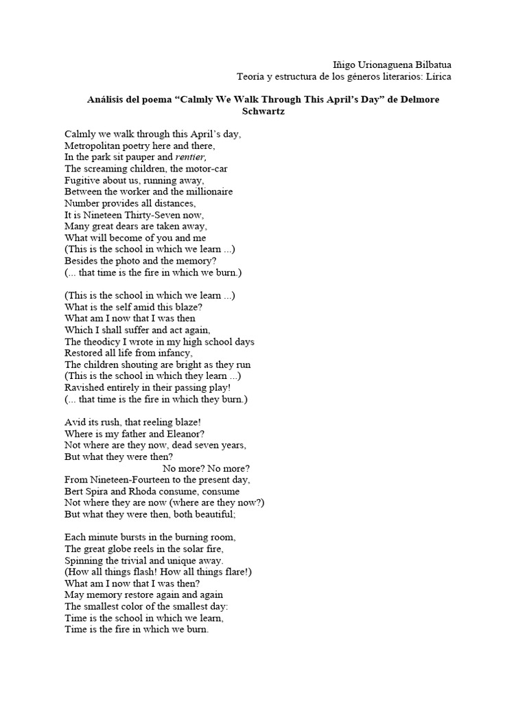Análisis del poema 
