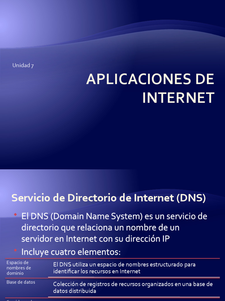 Unidad 7 - DNS - CONTINUACION | PDF | sistema de nombres de dominio ...