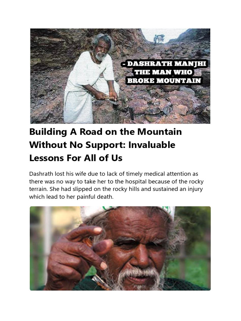 Dasharath Manjhi-The Mountain Man-2 | PDF | Politics | Social Science