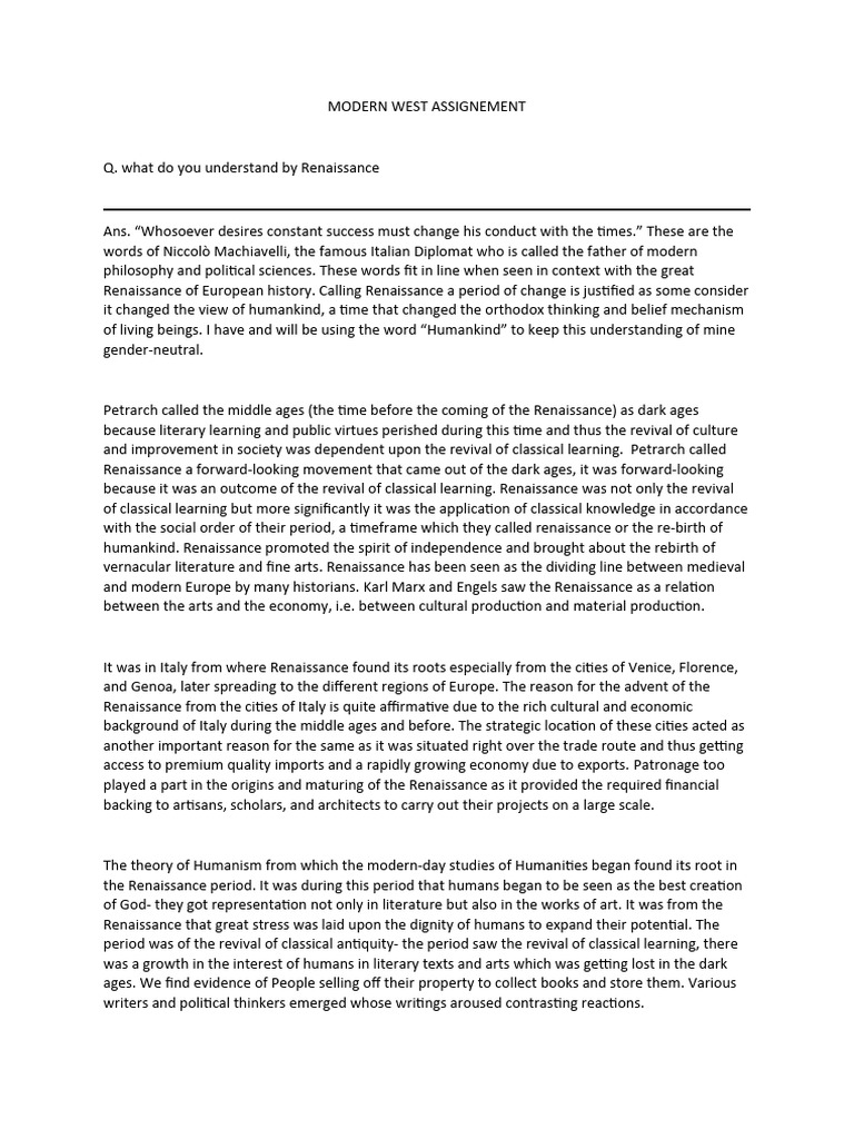 Understanding the Renaissance Era | PDF | Renaissance | Italy