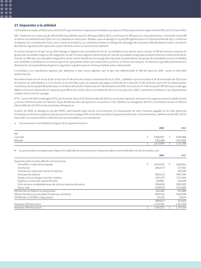 Cambios Fiscales en ISR e IETU | PDF | Impuesto sobre la renta | Impuestos