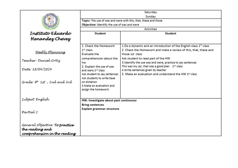 9th Grade English Lesson Plan | PDF