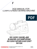 Brother NV10A Sewing Machine Service Manual